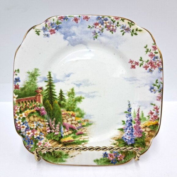 Royal Albert Kentish Rockery Bone China Bread & Butter Plates-Set of 4 -England - Picture 2 of 8